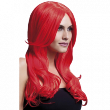 Deluxe Khloe Wig - Neon Red
