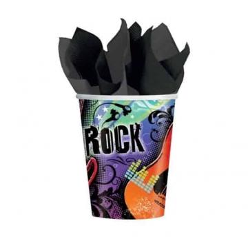 Rock Star Paper Cups 12 Pack