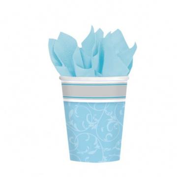 Communion Blessing Blue Paper Cups - 12 Pack