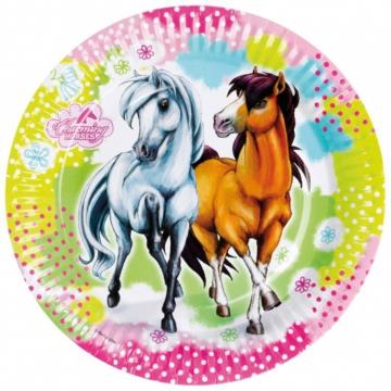 Horse Print Paper Plates - 8 Pack