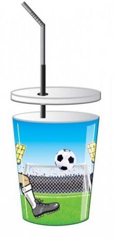 Football Party Paper Cups - 4 Pack