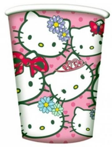 Hello Kitty Party Paper Cups - 8 Pack