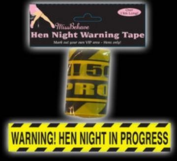 Hen Night Warning Tape - 13m
