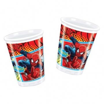 Spiderman Plastic Cups - 8 Pack