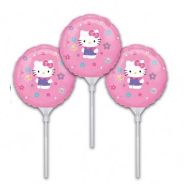 9" Hello Kitty Foil Balloon - 3 Pack