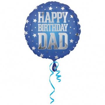 Happy Birthday Dad Foil Balloon - 17"