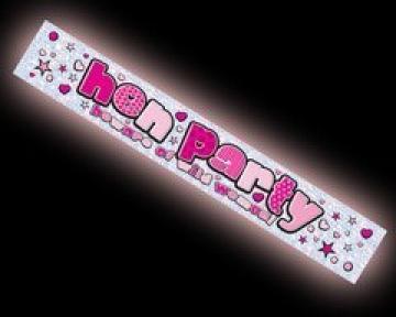 Holographic Hen Party Banner