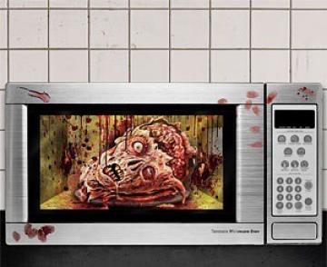 Microwave Halloween decoration