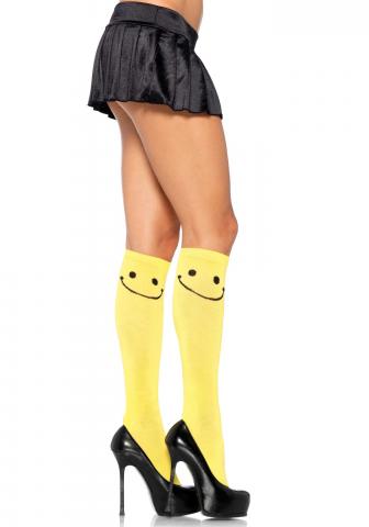 Happy Face Knee High Stockings