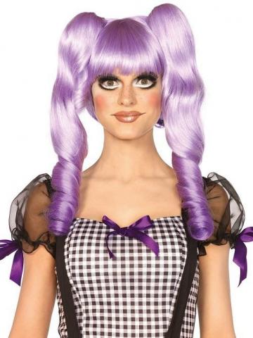 purple dolly bob wig