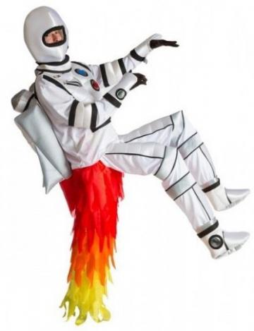 Rocket man on flame