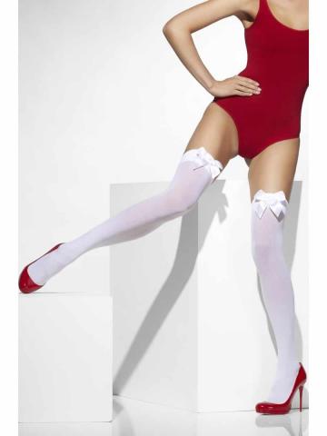 White Stockings With White Bow