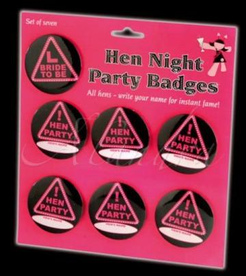 Personalised Hen Night Badges