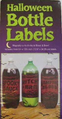 Halloween Mineral Bottle Labels