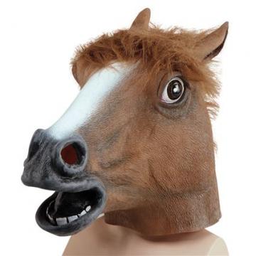 Overhead Horse Mask - Brown