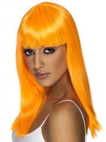 Glamourama Neon Orange Wig