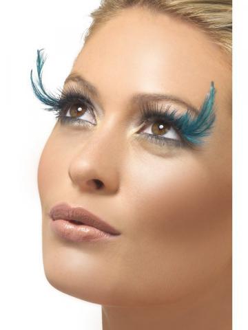 Eyelashes with Green Plumes