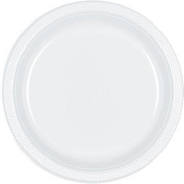 Frosty White Plates - 12 Pack