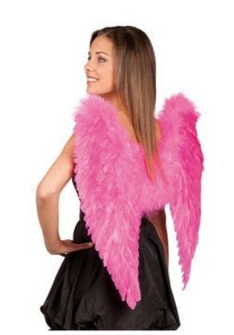 pink feather angel wings