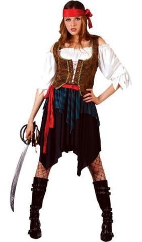 Caribbean Pirate Woman Costume