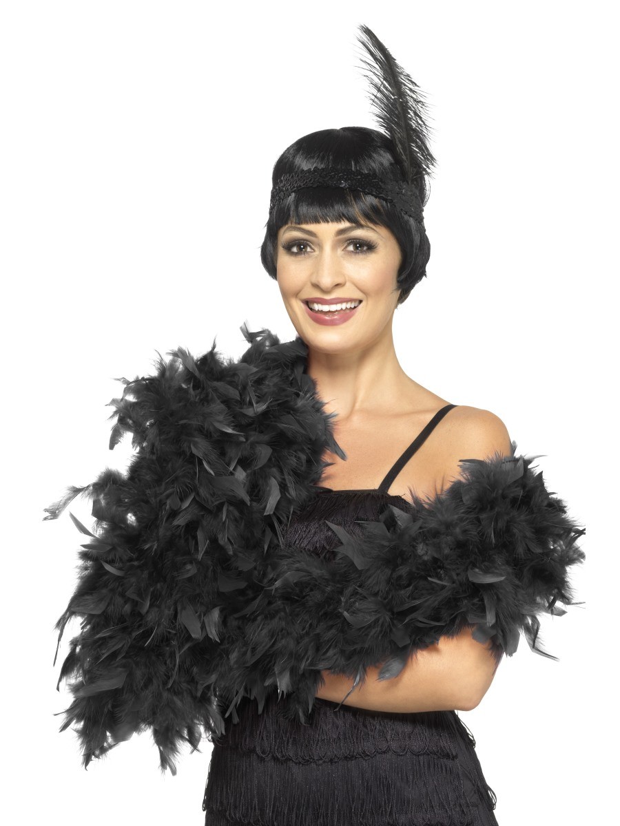 Deluxe Black Feather Boa
