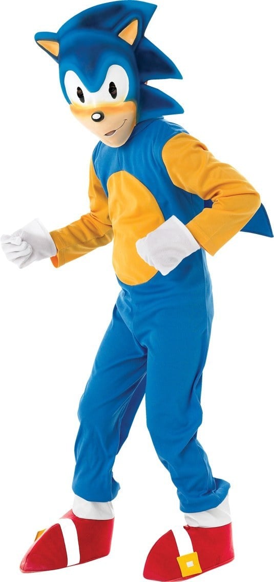 Kids Boys Sonic Hedgehog Costume Jumpsuit Cosplay Halloween Fancy Dress Outfits 