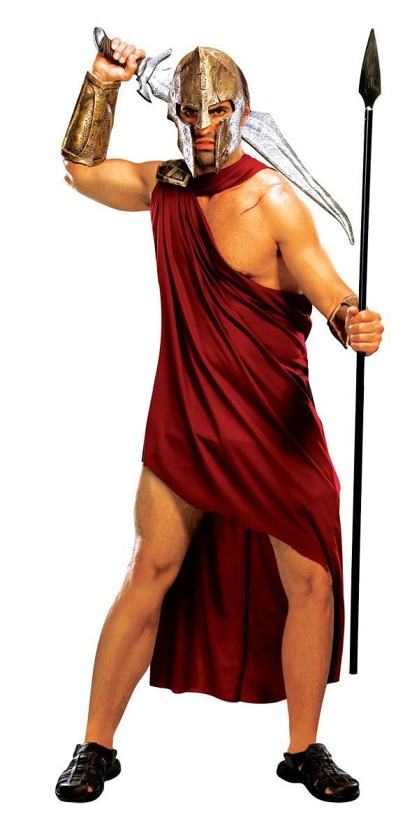 Spartan costume. 