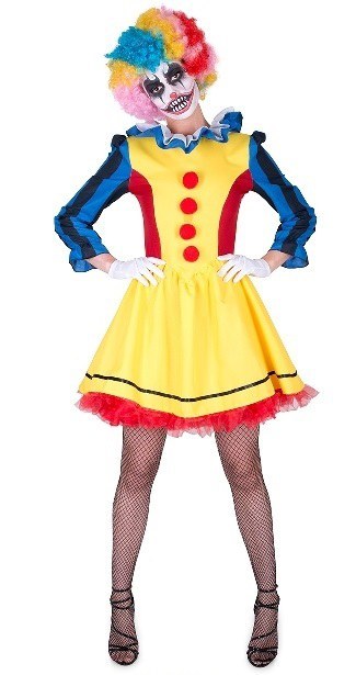 Ladies Scary Clown Costume