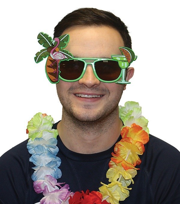 Colourful Hawaiian Glasses