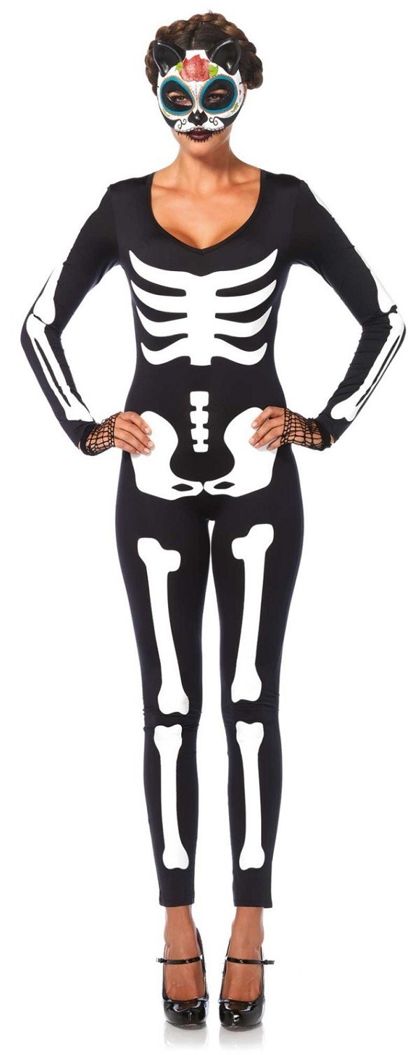 Skeleton Catsuit Costume