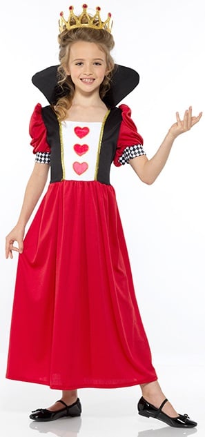 Fairytale Queen Of Hearts Kids Costume