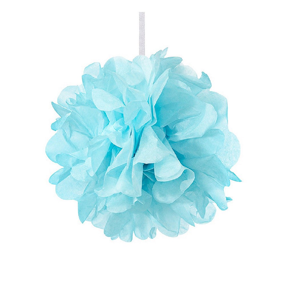Blue Paper Pom Pom