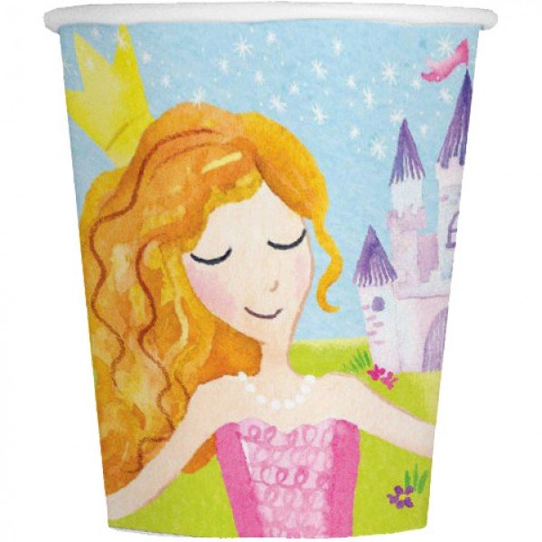 Magical Princess Party Paper Cups - 8 Pack