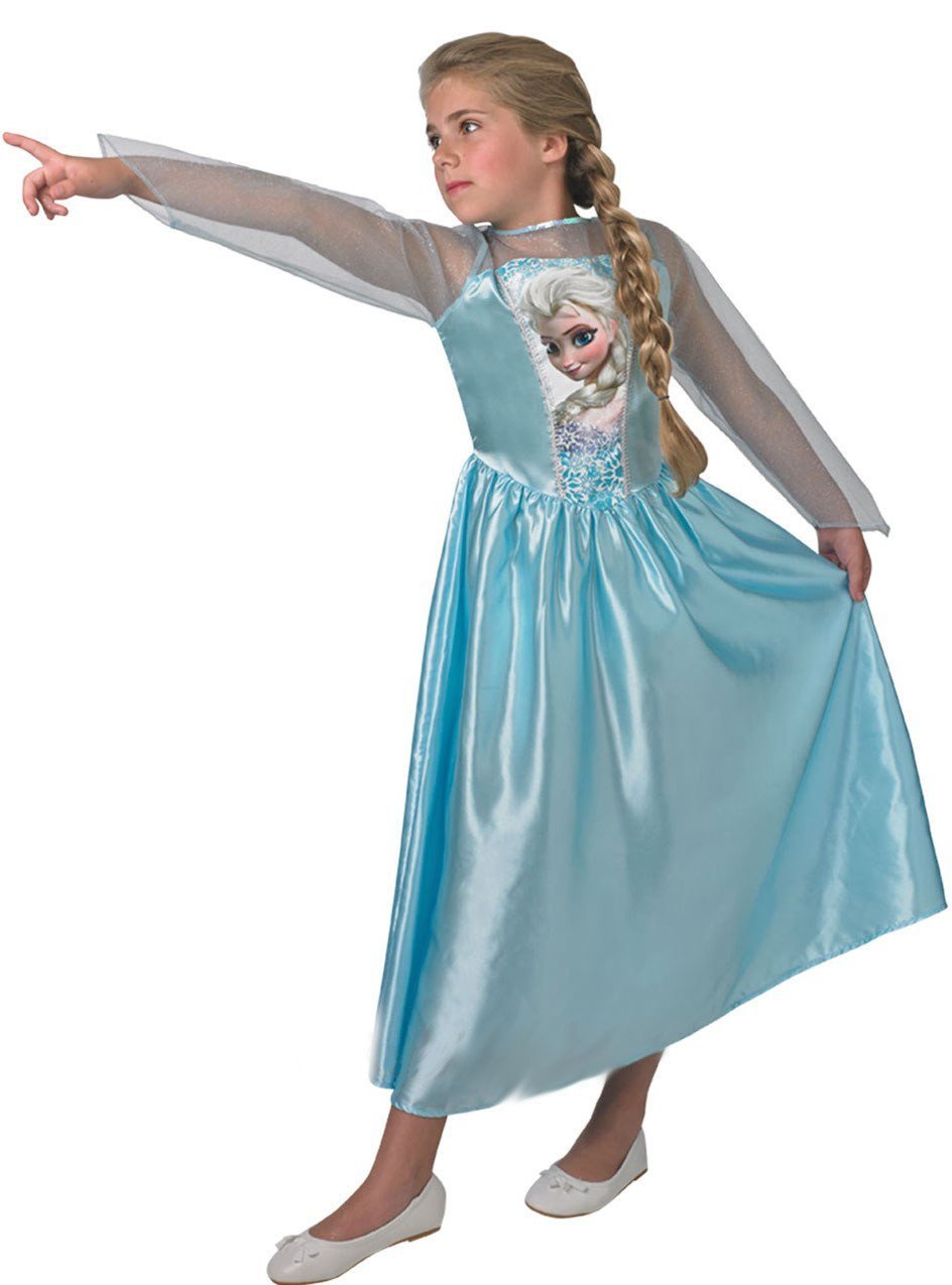 3 Elsa Dress C Blue, 8-9 Years) Frozen Girls Kids Elsa Fancy Dress Costume  Princess Anna Party Dresses Cosplay Outfits on OnBuy