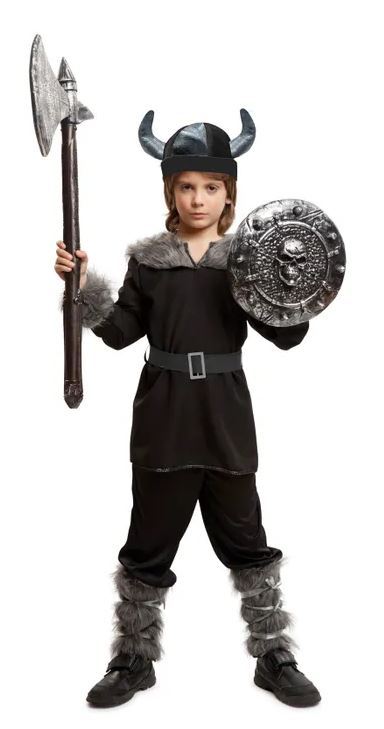 Children’s Viking Girl Dragon Tamer Fancy Dress Costume Girls Viking O