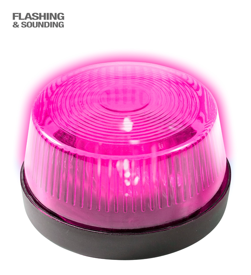 Pink Flashing Light With Siren