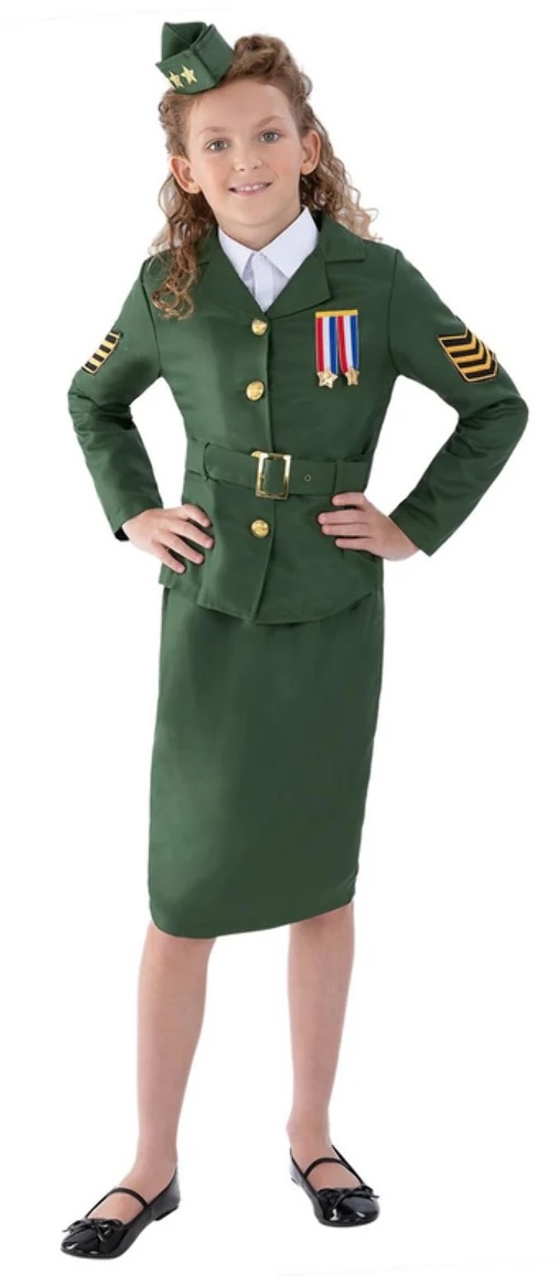 Kids WW II Army Costume
