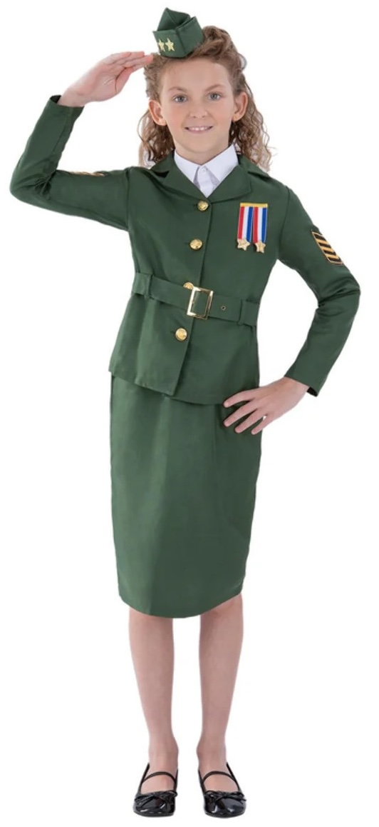 Kids WW II Army Costume