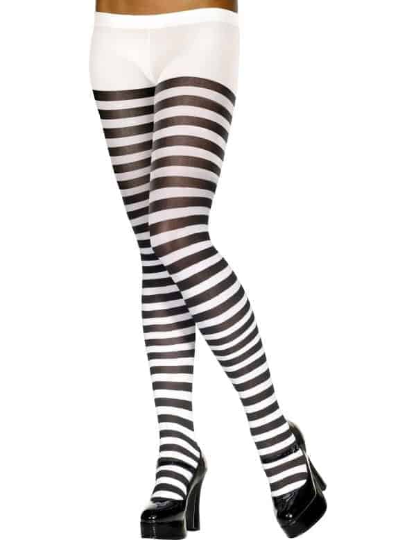Striped tights - Black and White