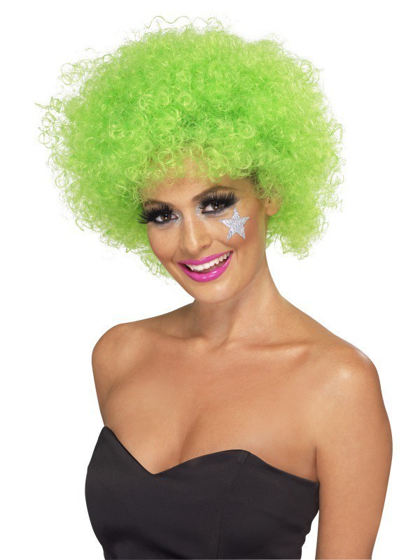 Funky Green Afro Wig