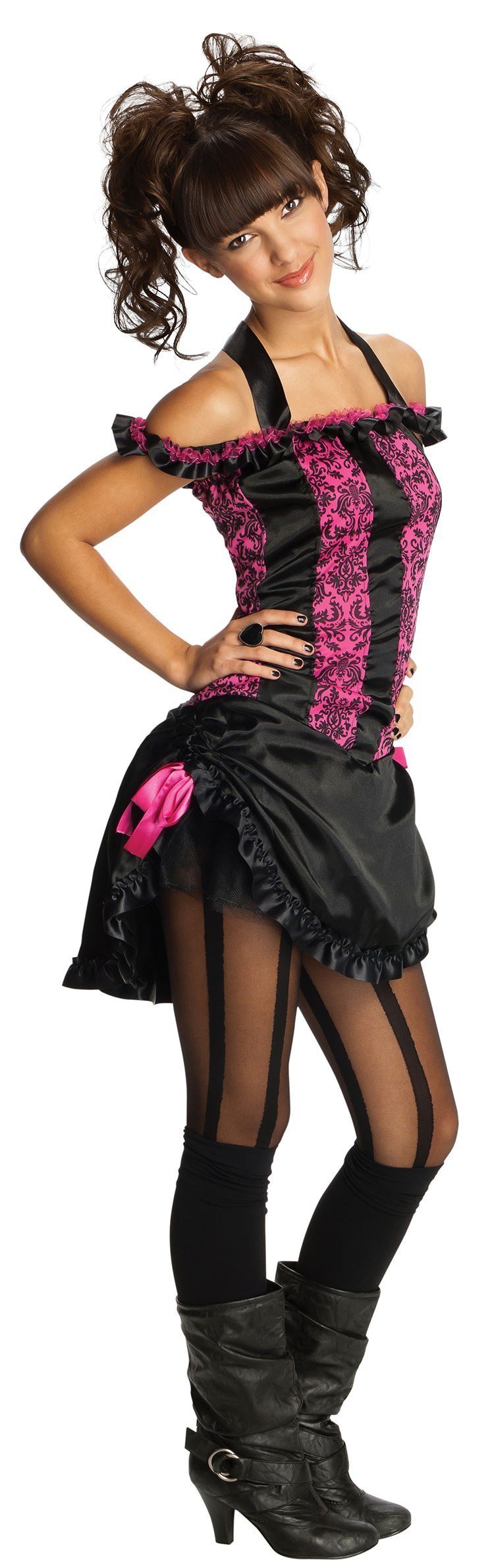 black saloon girl costume