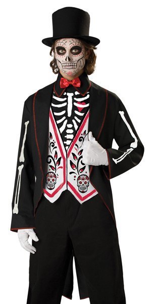 Men's Skeleton Groom Costume