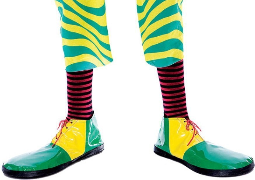 thumbnail image 2 of Clown Costume Shoes Fun Costumes Deluxe Adult Clown Shoes - Standard Size Classic Clown Footwear Classic Clown Look 2 of 12