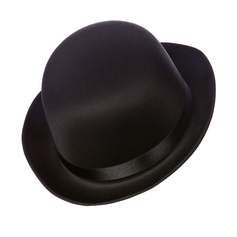 Satin Bowler Hat