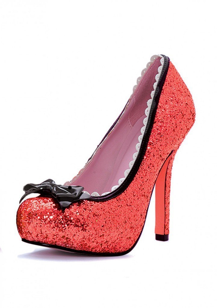 Princess Glitter Shoes - Red