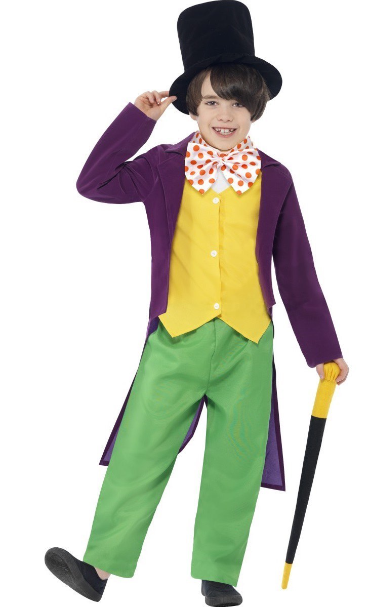 Willy Wonka Characters Halloween Costume - Kids Willy Wonka Costume