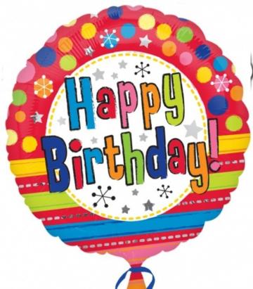 Happy birthday balloon - 18"