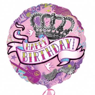 Happy Birthday Tattoo Balloon - 18"