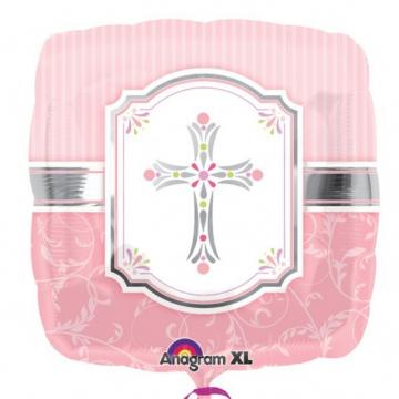 Pink Communion Blessings Balloon