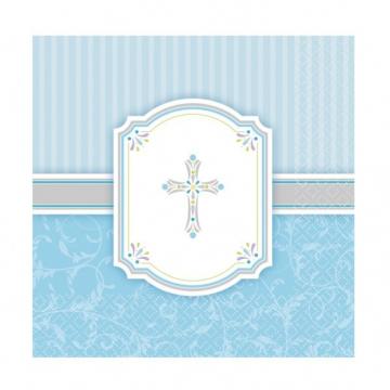 Communion Blessing Pink Napkins - 12 Pack